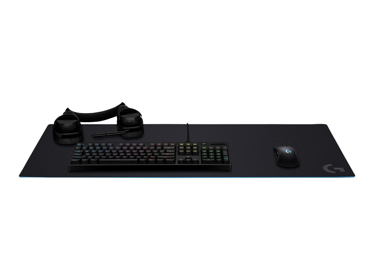 Logitech G G840 Extra Large Gaming Mouse Pad, Optimized for Gaming Sensors, Moderate Surface Friction, Non-Slip Mouse Mat, Mac and PC Gaming Accessories, 900 x 400 x 3 mm; - Alfombrilla de ratón - gaming - talla XL - negro-1