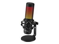 HyperX QuadCast S - Micrófono - USB - gris, negro - para Victus by HP Laptop 15, 16; Laptop 14, 15, 17; Pavilion x360 Laptop; Pro 290 G9-13