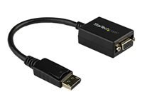 StarTech.com Adaptador Conversor de Vídeo DisplayPort DP a VGA - Cable Convertidor Activo - Hembra VGA - Macho DP - Hasta 1920x1200 - Adaptador de pantalla - DisplayPort (M) a HD-15 (VGA) (H) - 27.94 cm - trabado - negro - para P/N: DK30C2DAGPD, MST14DP12-12