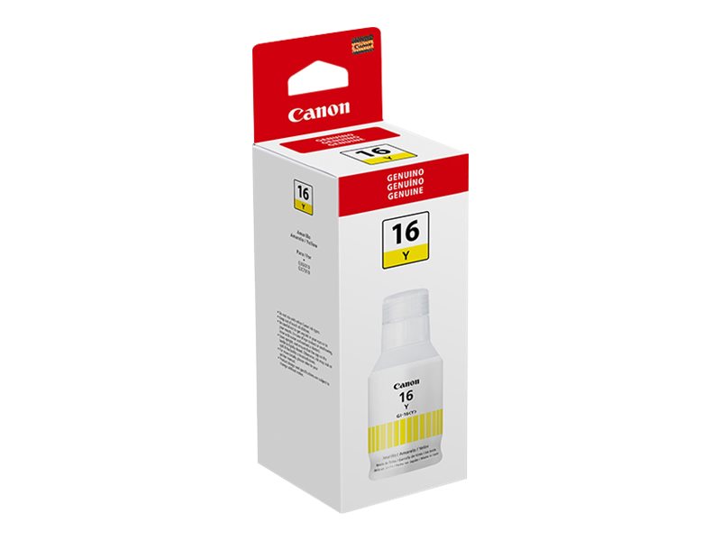 Canon GI 16 Y - 132 ml - amarillo - original - recarga de tinta - para MAXIFY GX6010, GX7010