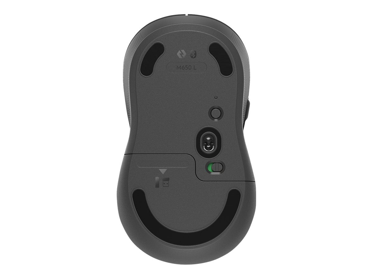 Logitech Signature M650 - Ratón - diestro - inalámbrico - Bluetooth - receptor de USB Logitech Logi Bolt - grafito