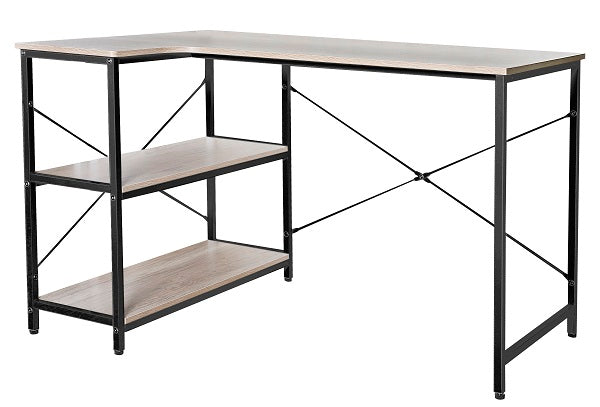 Xtech - Escritorio para ordenador - con forma de L - roble oscuro-11