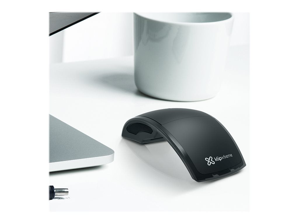 Klip Xtreme Lightflex KMW-375 - Ratón - ergonómico - óptico - 3 botones - inalámbrico - 2.4 GHz - receptor inalámbrico USB - negro-8