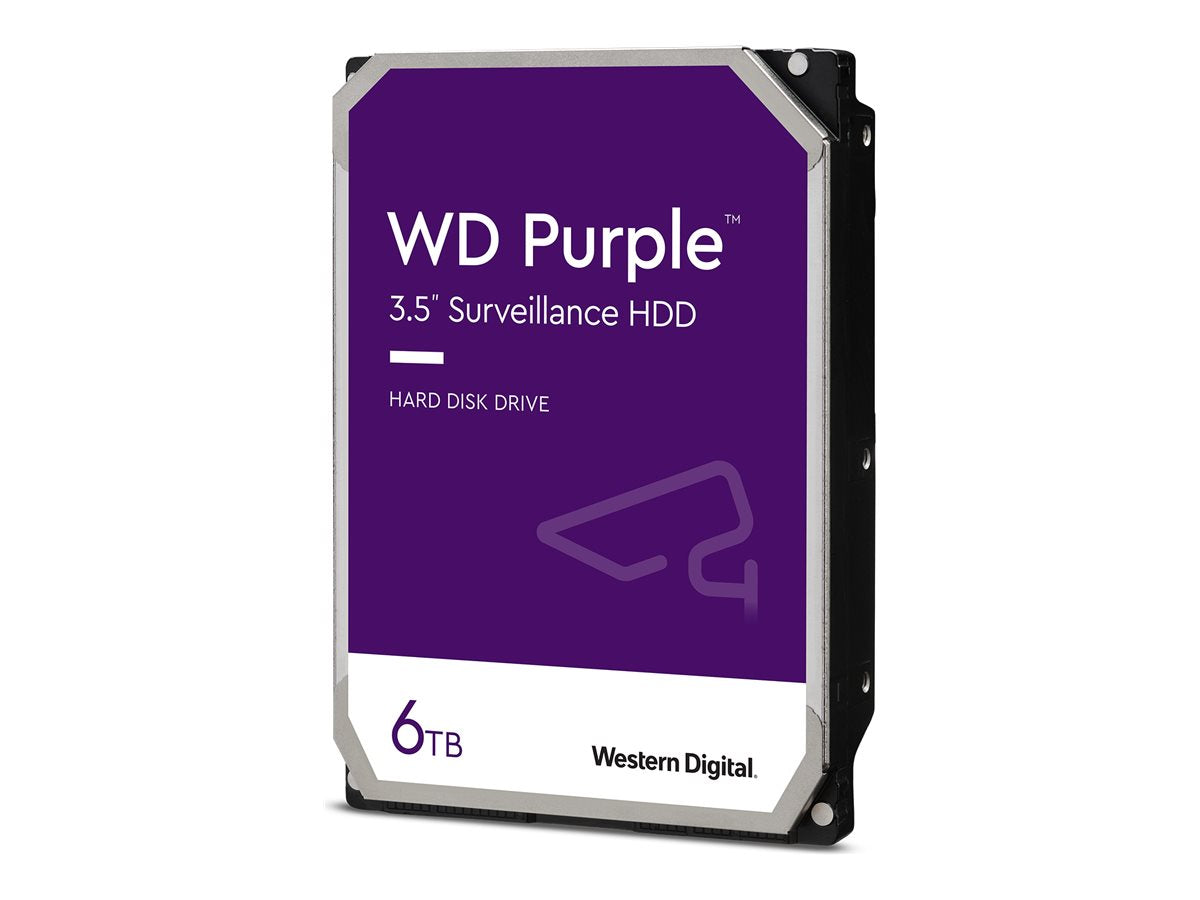 WD Purple WD64PURZ - Disco duro - 6 TB - vigilancia - interno - 3.5" - SATA 6Gb/s - 5400 rpm - búfer: 256 MB-5