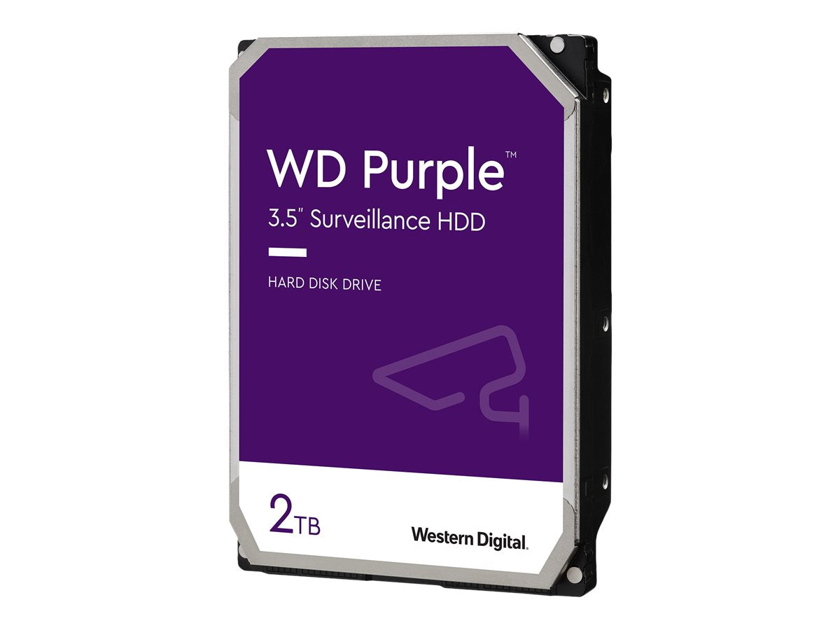 WD Purple Surveillance WD23PURZ - Disco duro - 2 TB - interno - 3.5" - SATA 6Gb/s - búfer: 64 MB-1