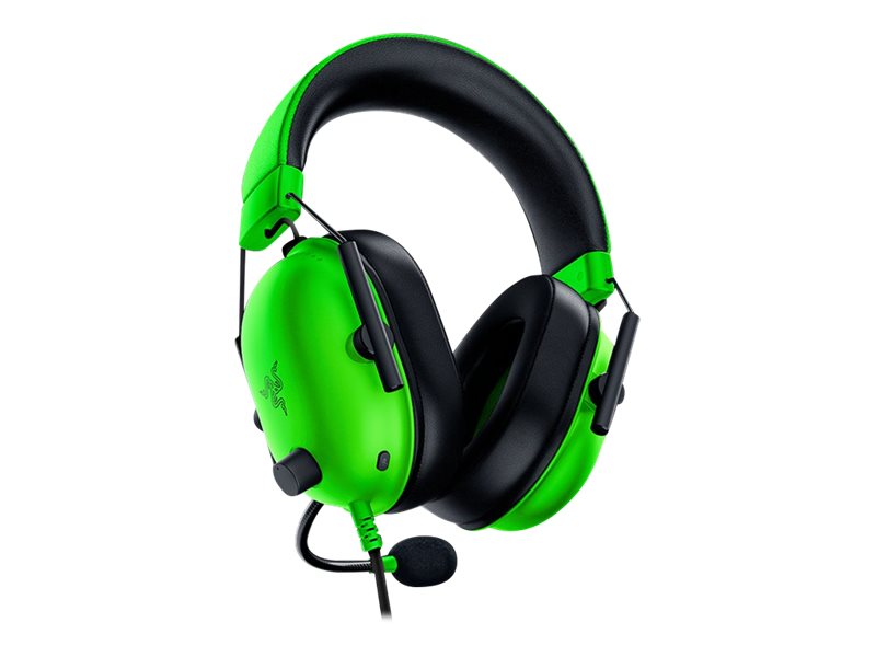 Razer BlackShark V2 X - Auricular - tamaño completo - cableado - conector de 3,5 mm - aislamiento de ruido - verde razer-29