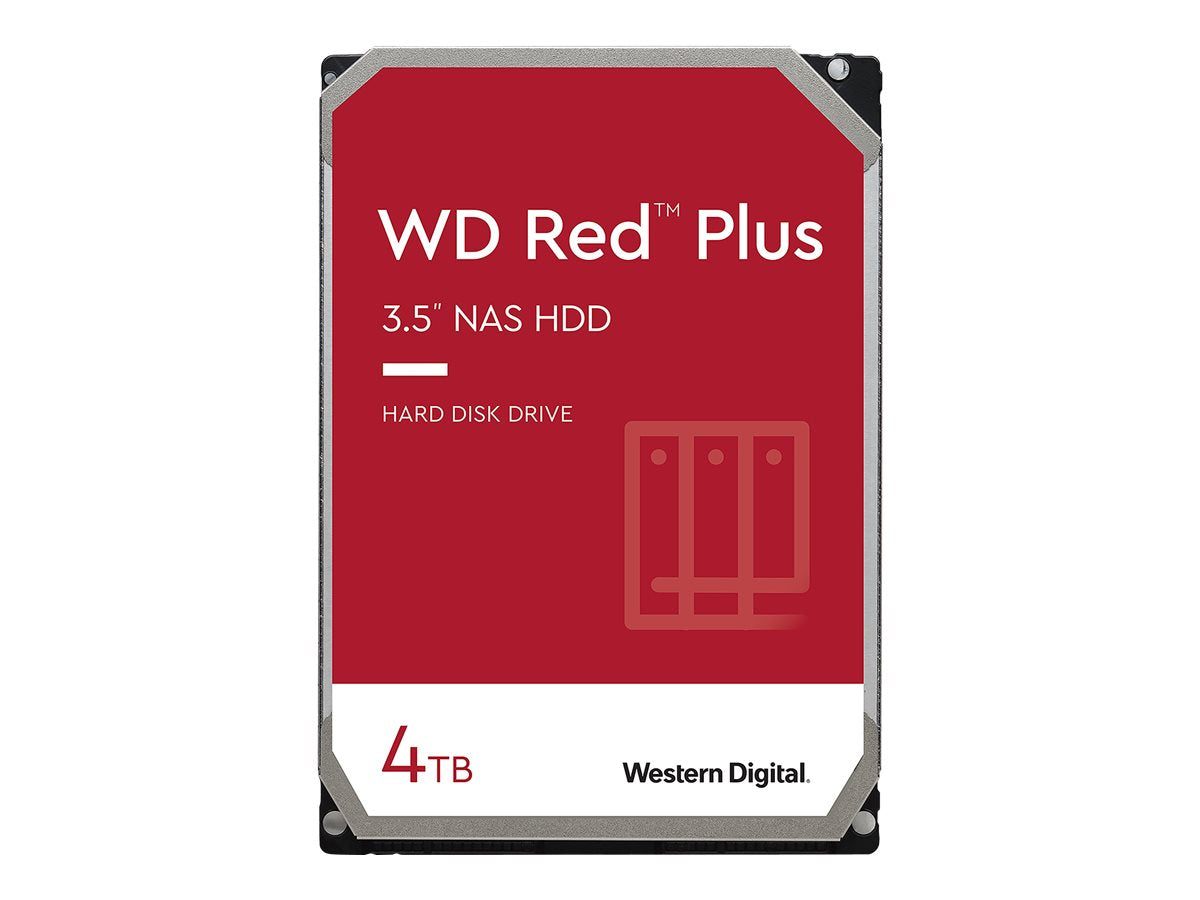 WD Red Plus WD40EFPX - Disco duro - 4 TB - interno - 3.5" - SATA 6Gb/s - 5400 rpm - búfer: 256 MB-4