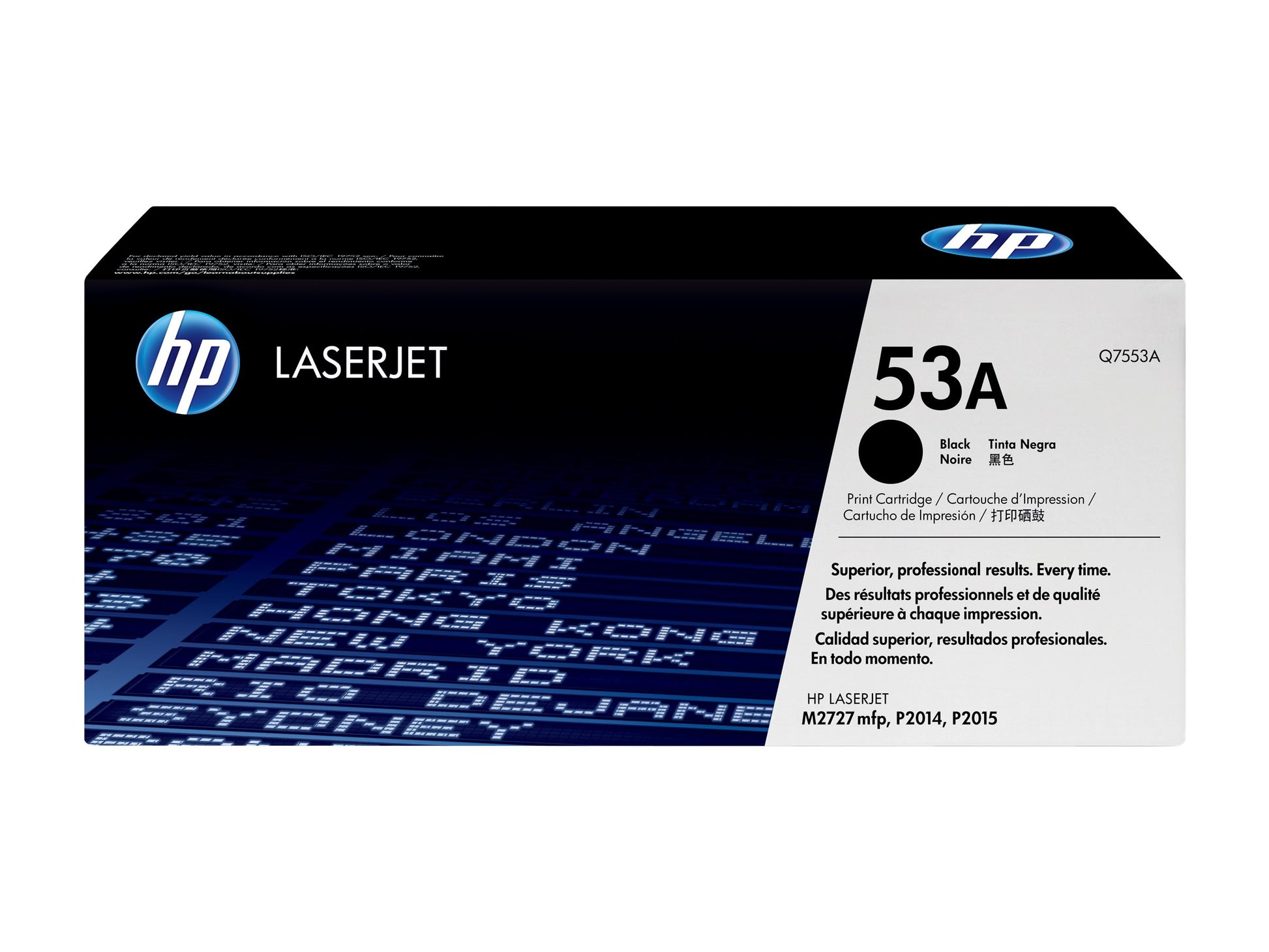 HP 53A - Negro - original - LaserJet - cartucho de tóner (Q7553A) - para LaserJet M2727nf MFP, M2727nfs MFP, P2014, P2014n, P2015, P2015d, P2015dn, P2015n, P2015x-2