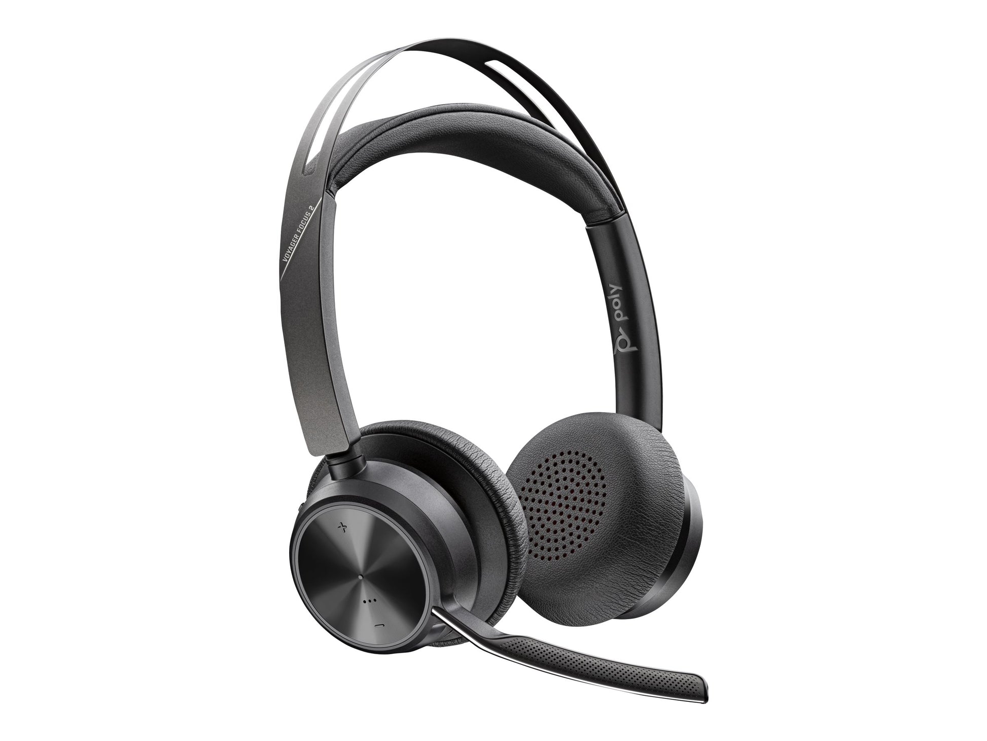 Poly Voyager Focus 2-M - Auricular - en oreja - Bluetooth - inalámbrico, cableado - cancelación de sonido activo - USB-A a través de adaptador Bluetooth - negro - Certificado para Equipos de Microsoft-15