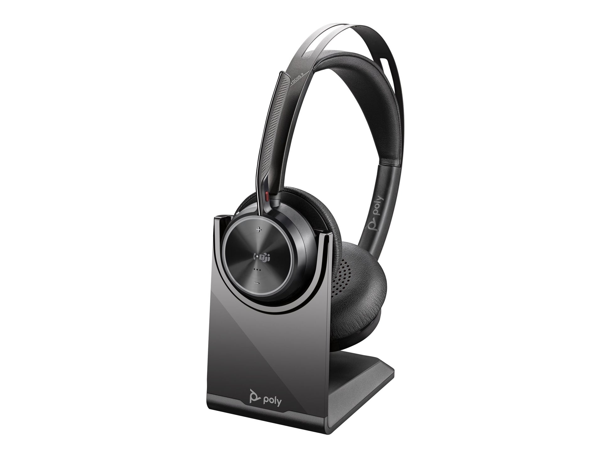 Poly Voyager Focus 2-M - Auricular - en oreja - Bluetooth - inalámbrico, cableado - cancelación de sonido activo - USB-A a través de adaptador Bluetooth - negro - Certificado para Equipos de Microsoft-7