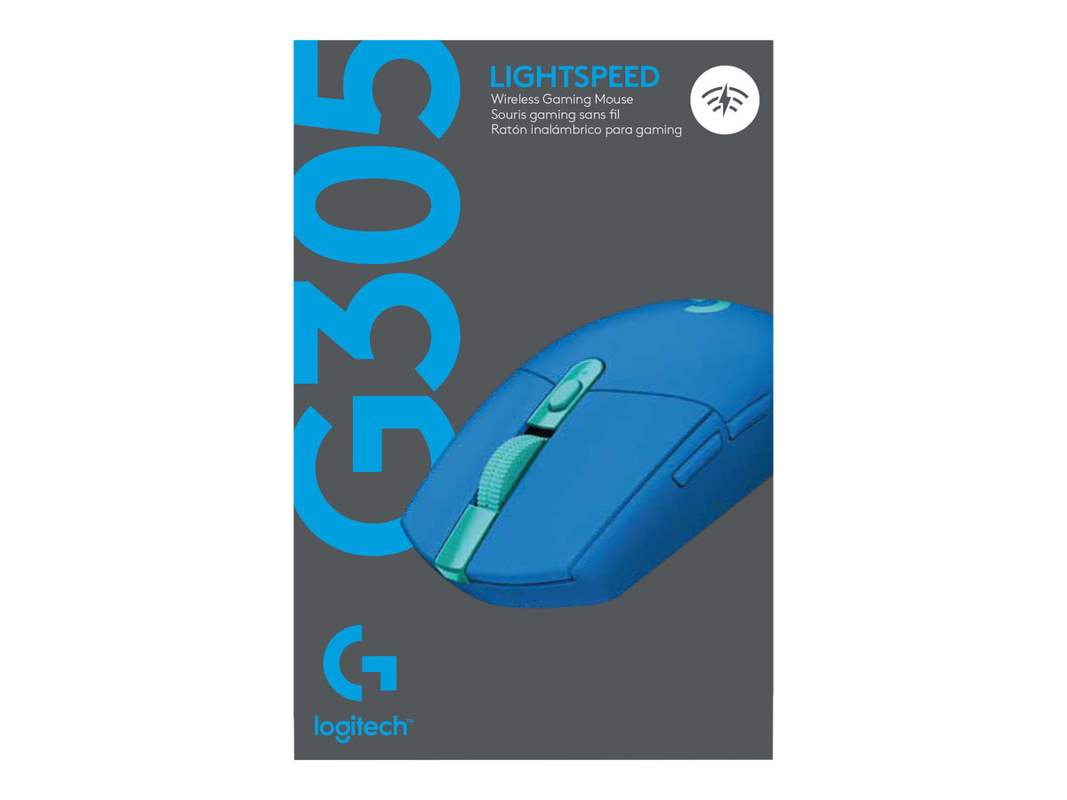 Logitech G G305 - Ratón - óptico - 6 botones - inalámbrico - 2.4 GHz - receptor inalámbrico USB - azul-14