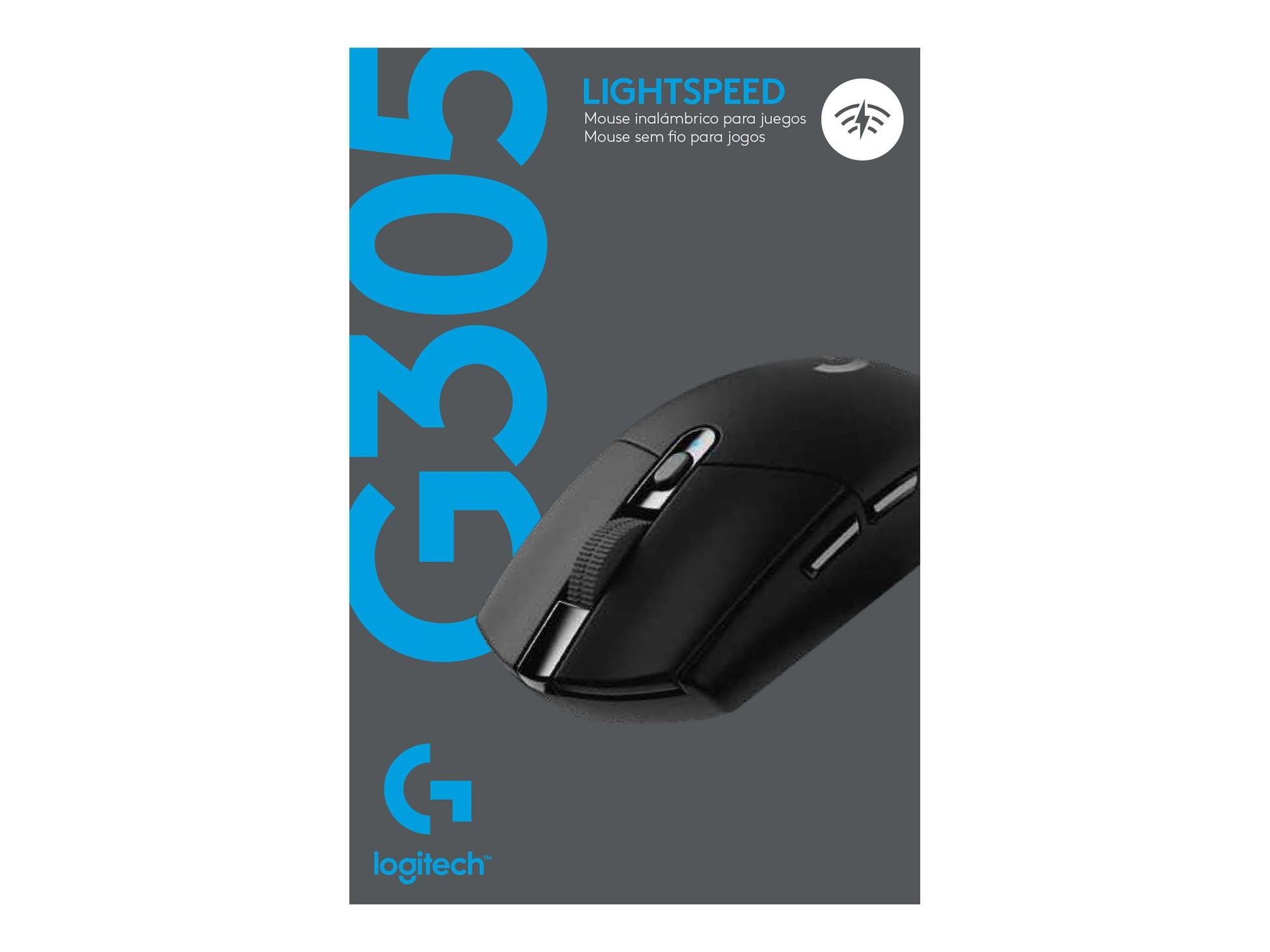 Logitech G G305 - Ratón - óptico - 6 botones - inalámbrico - 2.4 GHz - receptor inalámbrico USB - negro-7