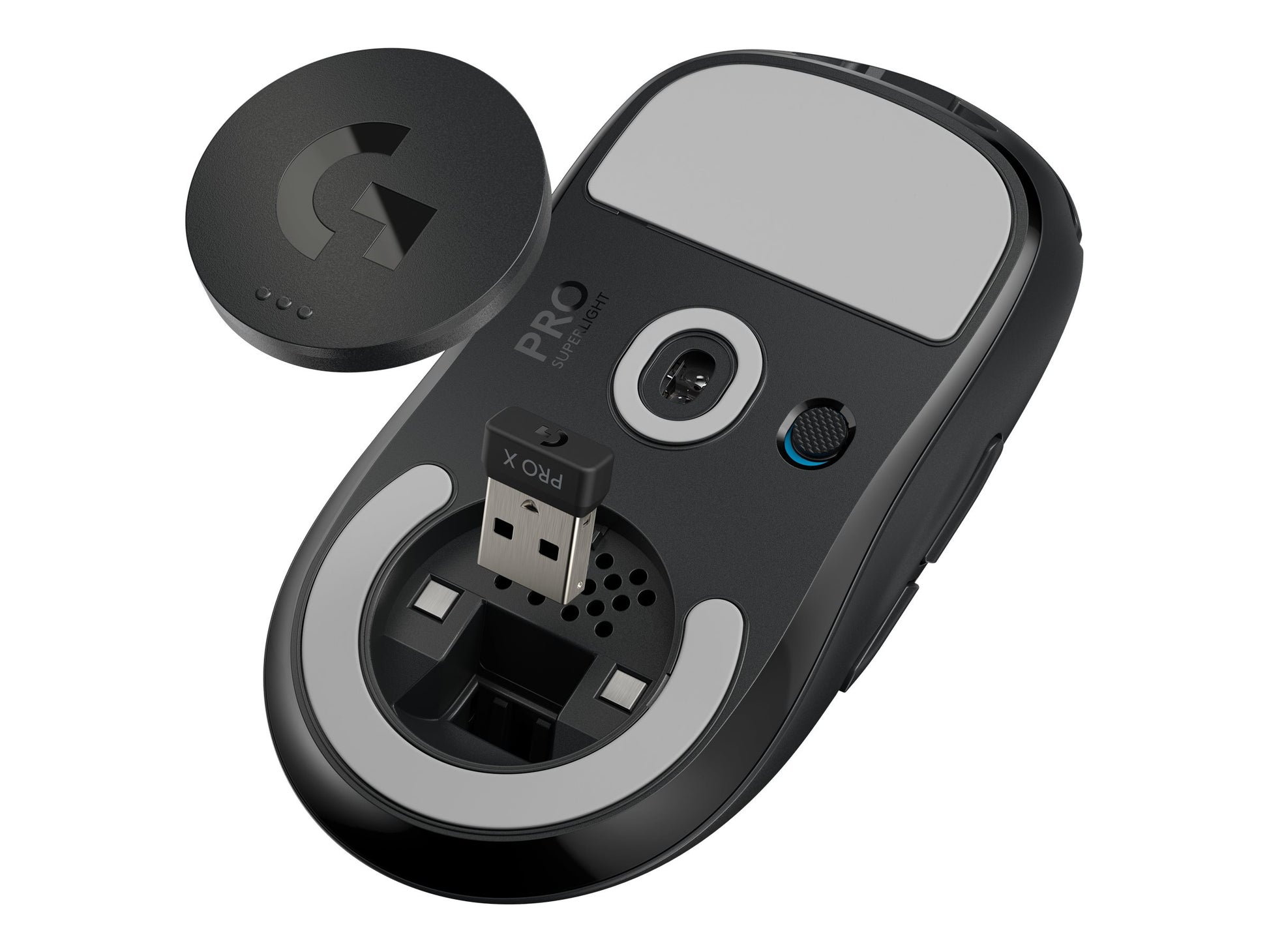Logitech PRO X SUPERLIGHT Wireless Gaming Mouse - Ratón - óptico - 5 botones - inalámbrico, cableado - 2.4 GHz - negro-6