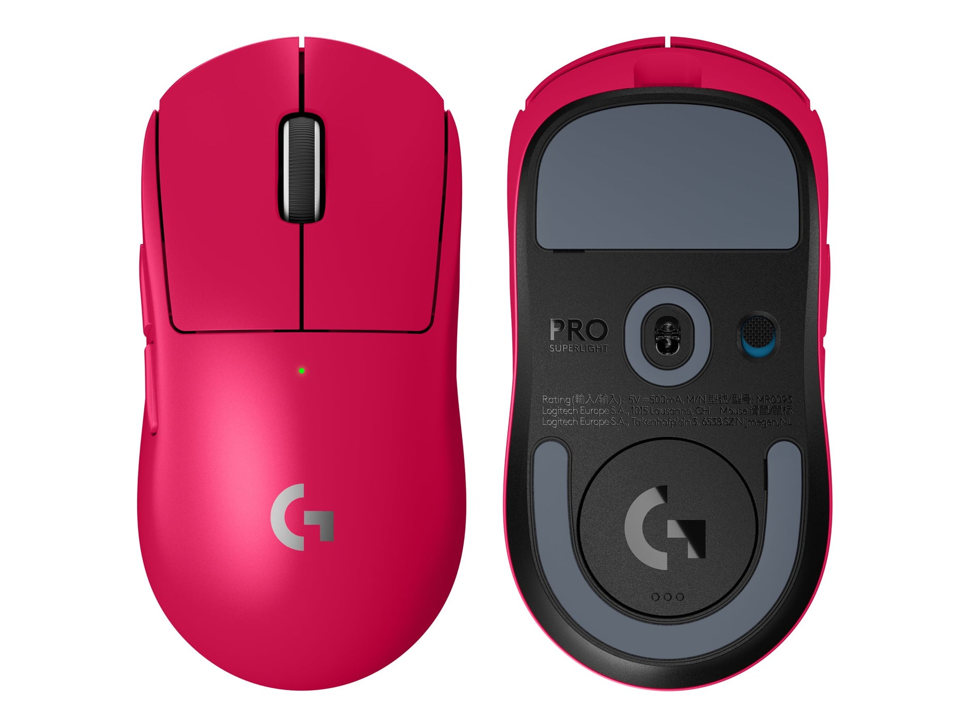 Logitech G PRO X SUPERLIGHT 2 LIGHTSPEED Wireless Gaming Mouse, Magenta - Ratón - gaming - óptico - 5 botones - inalámbrico - 2.4 GHz - receptor USB de Logitech LIGHTSPEED - magenta-8
