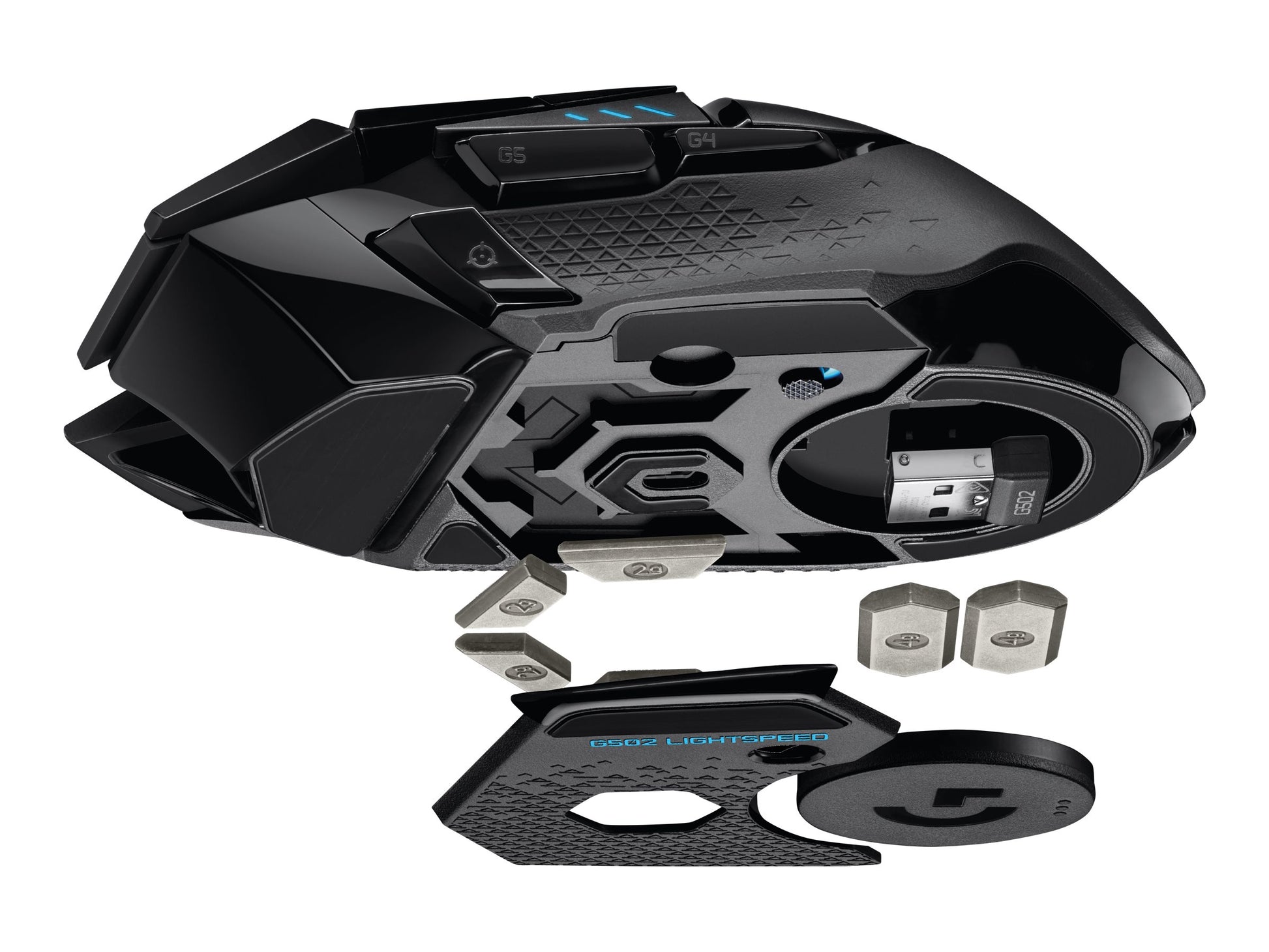Logitech Wireless Gaming Mouse G502 Lightspeed - Ratón - óptico - 11 botones - inalámbrico - 2.4 GHz - receptor inalámbrico USB-6