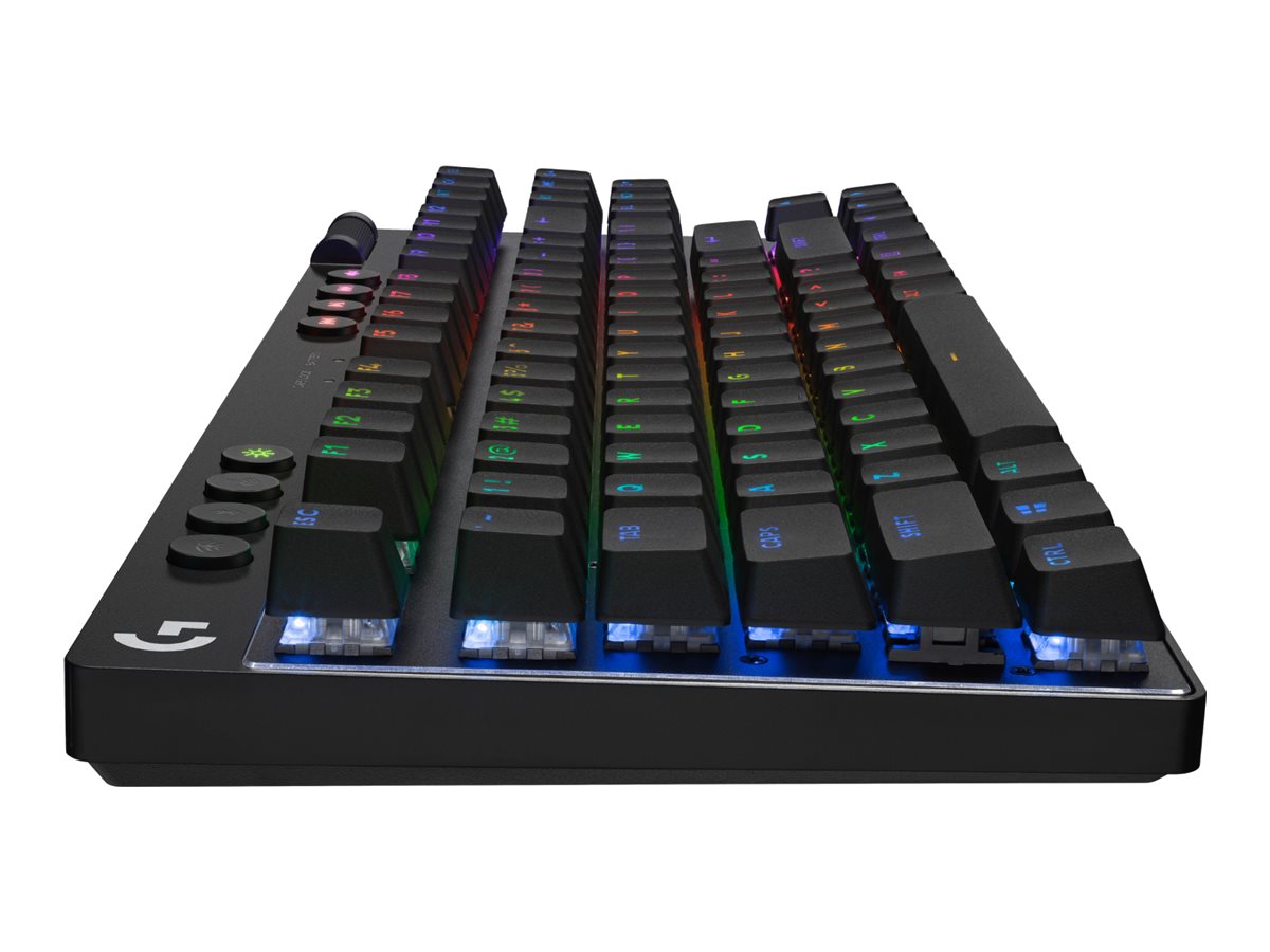 Logitech G PRO X TKL LIGHTSPEED Wireless Gaming Keyboard, Tactile Switches (GX Brown), Black - Teclado - retroiluminación - inalámbrico - 2.4 GHz, Bluetooth - QWERTY - EE. UU. - interruptor: GX Brown Tactile - negro-6