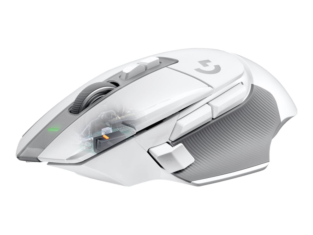 Logitech G G502 X LIGHTSPEED - Ratón - óptico - inalámbrico - 2.4 GHz - receptor USB de Logitech LIGHTSPEED - blanco-12