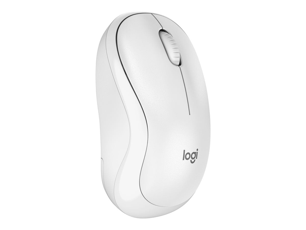Logitech M240 Silent Bluetooth Mouse, Compact, Portable, Smooth Tracking, Off-white - Ratón - 3 botones - inalámbrico - Bluetooth - blanco hueso
