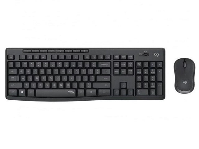 Logitech - Keyboard and mouse set - Wireless - Graphite - MK370 Combo for Business Span-1
