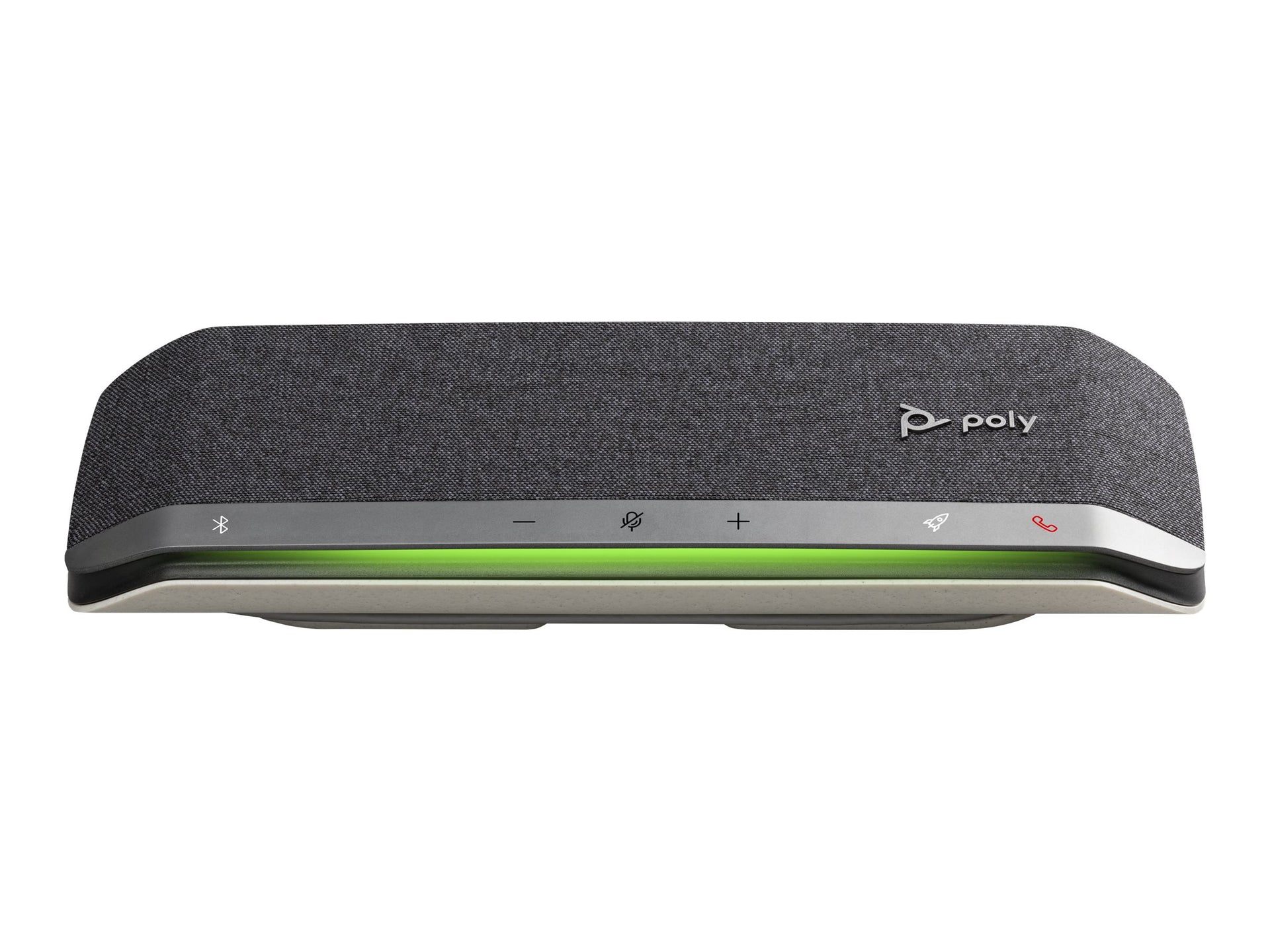 Poly Sync 40-M - Altavoz de manos libres inteligente - Bluetooth - inalámbrico, cableado - USB-A, USB-C - plata - Certificado para Equipos de Microsoft, Certificado por Zoom
