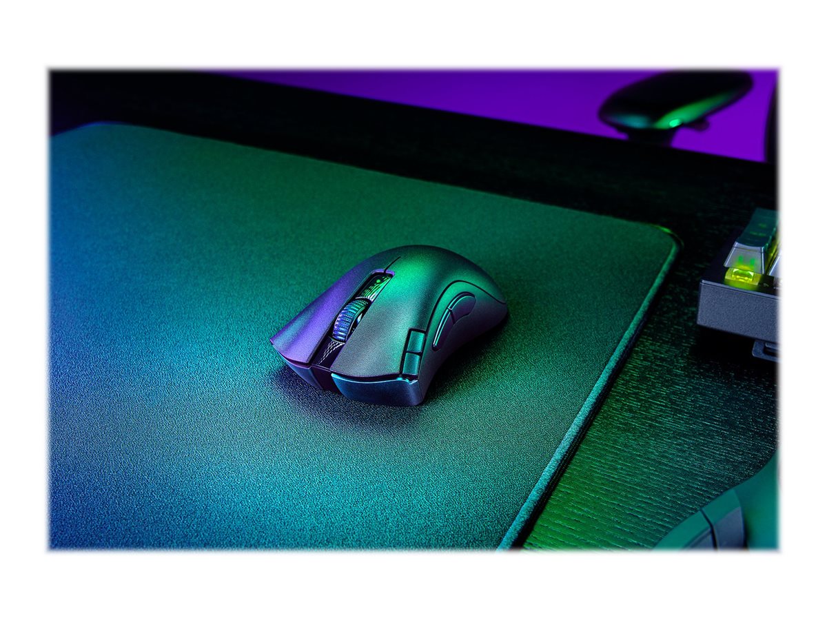 Razer DeathAdder V2 X HyperSpeed - Ratón - ergonómico - diestro - óptico - 7 botones - inalámbrico - 2.4 GHz, Bluetooth - receptor inalámbrico USB-4