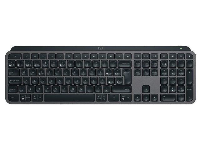Logitech MX Keys S - Teclado - retroiluminación - inalámbrico - Bluetooth LE - QWERTY - español - interruptor: tecla de tijera - grafito