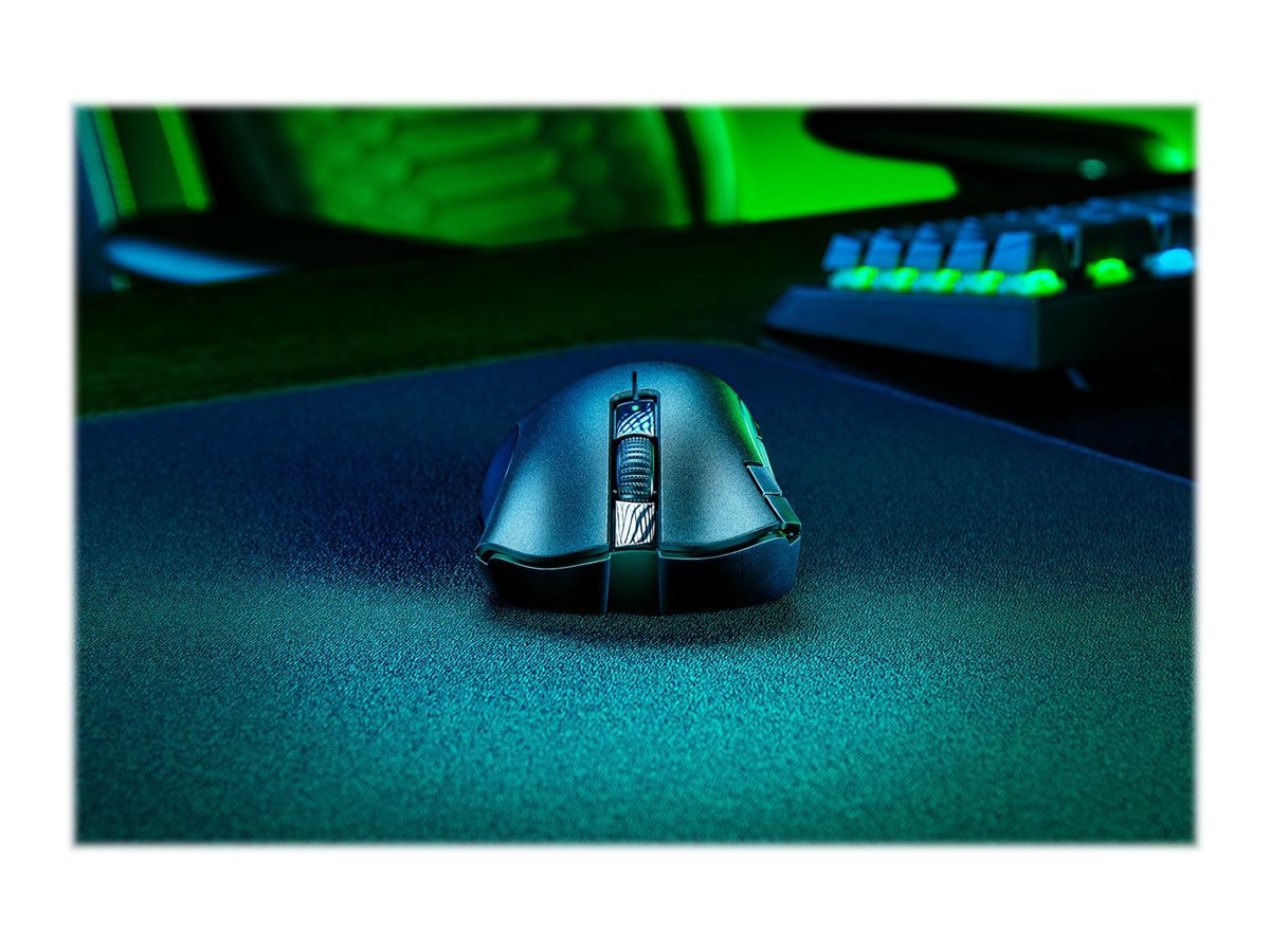 Razer DeathAdder V2 X HyperSpeed - Ratón - ergonómico - diestro - óptico - 7 botones - inalámbrico - 2.4 GHz, Bluetooth - receptor inalámbrico USB-8