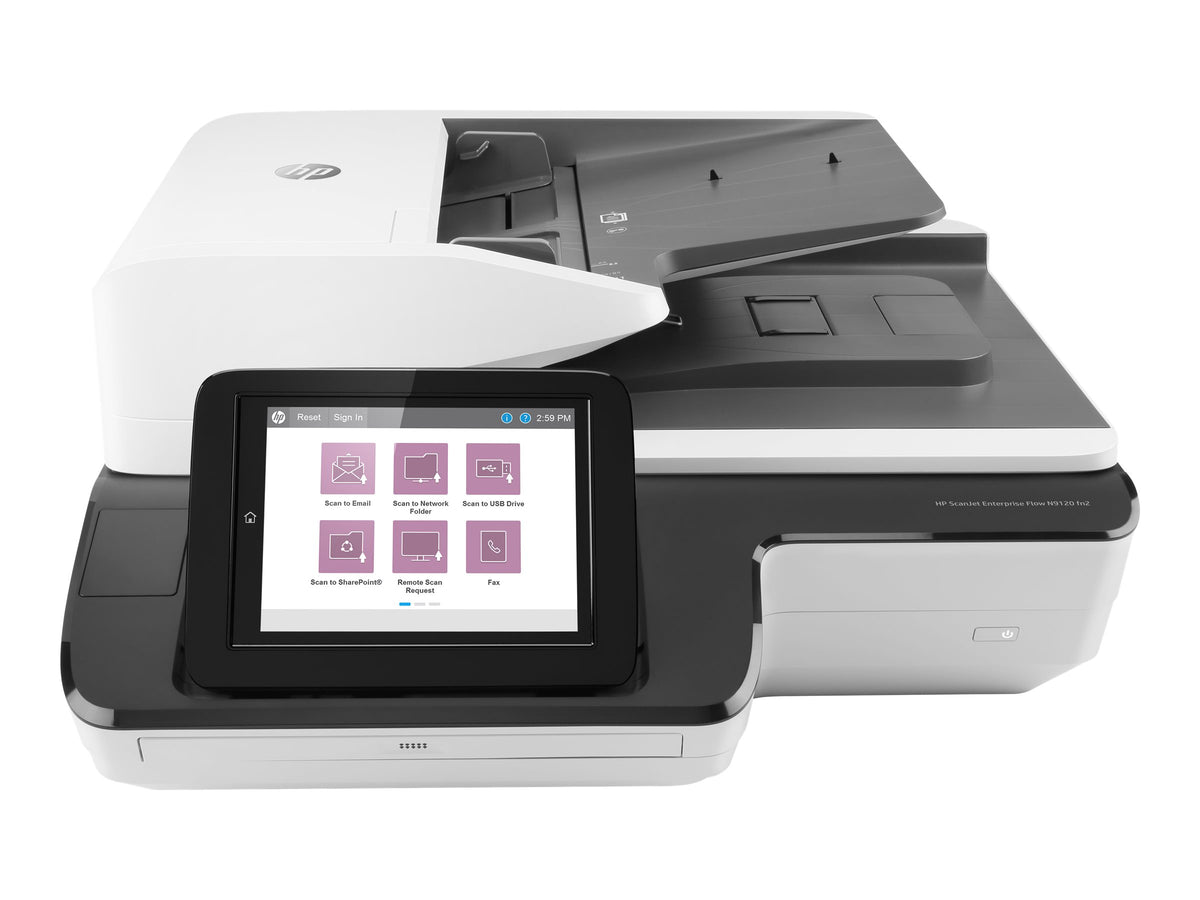 HP ScanJet Enterprise Flow N9120 fn2 - Escáner de documentos - plano: CCD / ADF: CIS - a dos caras - A3/Ledger - 600 ppp x 600 ppp - hasta 120 ppm (mono) / hasta 120 ppm (color) - Alimentador automático de documentos (ADF) (200 hojas) - hasta 20000 explor-11