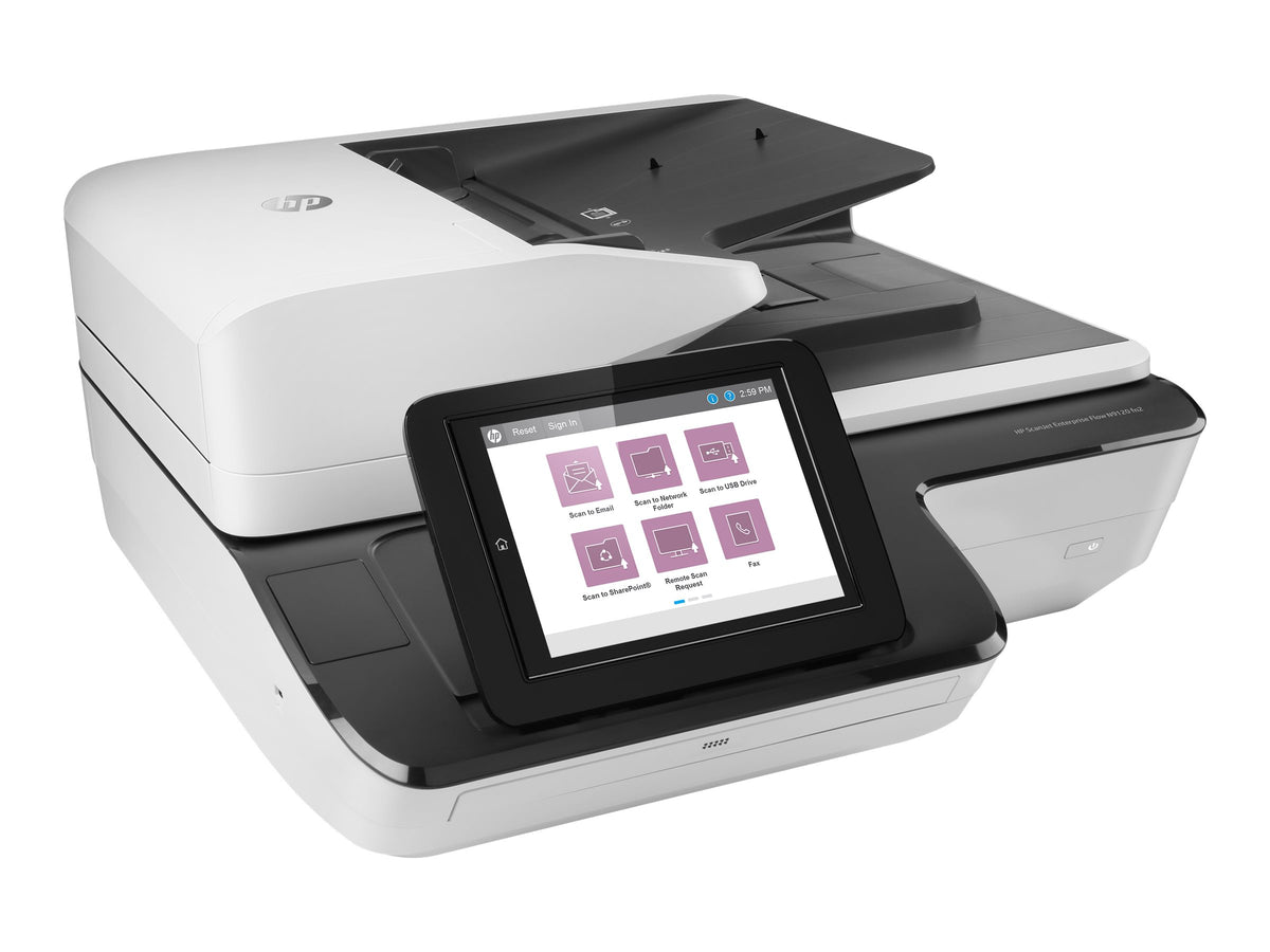HP ScanJet Enterprise Flow N9120 fn2 - Escáner de documentos - plano: CCD / ADF: CIS - a dos caras - A3/Ledger - 600 ppp x 600 ppp - hasta 120 ppm (mono) / hasta 120 ppm (color) - Alimentador automático de documentos (ADF) (200 hojas) - hasta 20000 explor-12