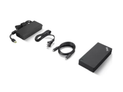 Lenovo ThinkPad Universal USB-C Dock - Estación de conexión - USB-C - HDMI, 2 x DP - 1GbE - 90 vatios - CRU - Estados Unidos-2