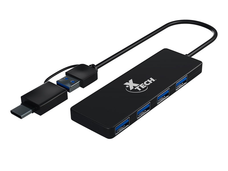 Xtech - Hub - 4 puertos - USB 3.0 XTC-390-3