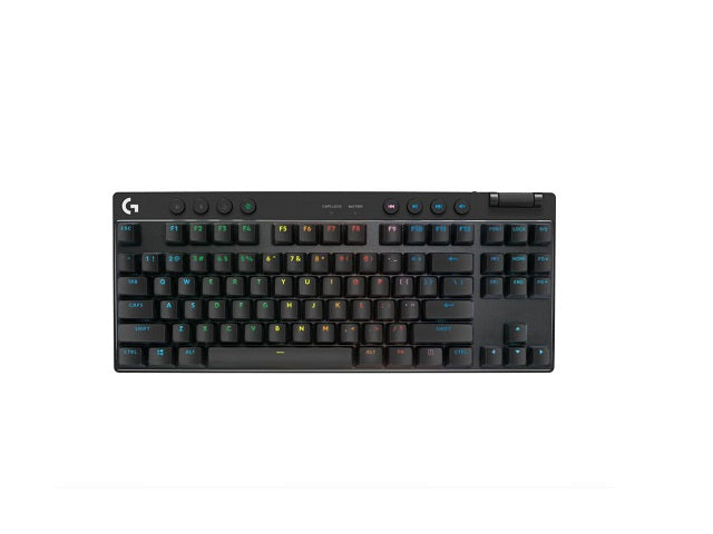 Logitech G PRO X TKL LIGHTSPEED Wireless Gaming Keyboard, Tactile Switches (GX Brown), Black - Teclado - retroiluminación - inalámbrico - 2.4 GHz, Bluetooth - QWERTY - EE. UU. - interruptor: GX Brown Tactile - negro-18