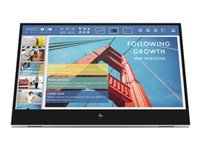 HP E14 G4 Portable - Monitor LED - 14" - portátil - 1920 x 1080 Full HD (1080p) @ 60 Hz - IPS - 400 cd/m² - 800:1 - 5 ms - 2xUSB-C - soporte plateado - para HP EliteBook 745 G5, 830 G5, 830 G6, 840 G5, 840 G6-15