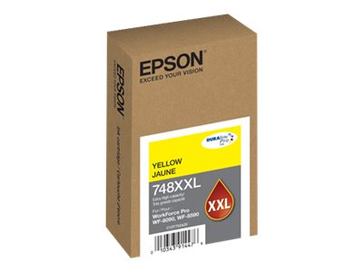 Epson 748XXL - XL - amarillo - original - cartucho de tinta - para WorkForce Pro WF-6090, WF-6590, WF-8090, WF-8090 D3TWC, WF-8590, WF-8590 D3TWFC-2