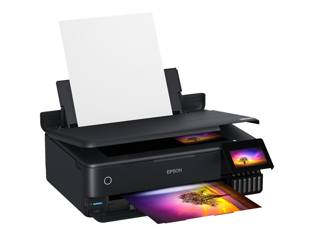 Epson EcoTank L8180 - Impresora multifunción - color - chorro de tinta - A3 (material) - hasta 16 ppm (impresión) - 100 hojas - USB 2.0, LAN, Wi-Fi(n)-12