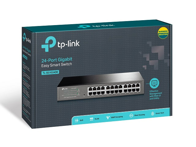 TP-Link JetStream TL-SG1024DE - Conmutador - 24 x 10/100/1000 - montaje en rack-1