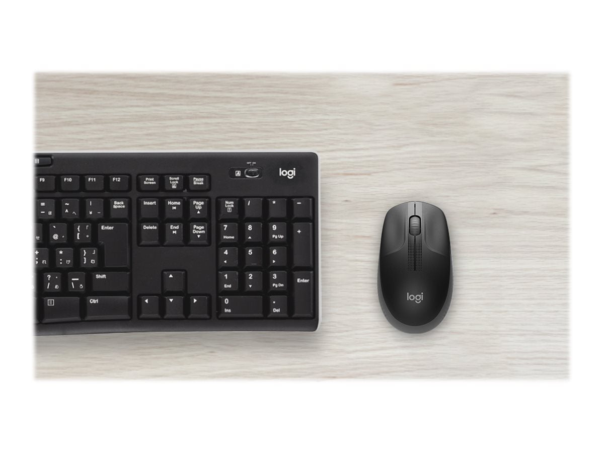Logitech M190 - Ratón - óptico - 3 botones - inalámbrico - receptor inalámbrico USB - carbón-11