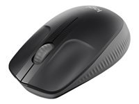 Logitech M190 - Ratón - óptico - 3 botones - inalámbrico - receptor inalámbrico USB - carbón-21