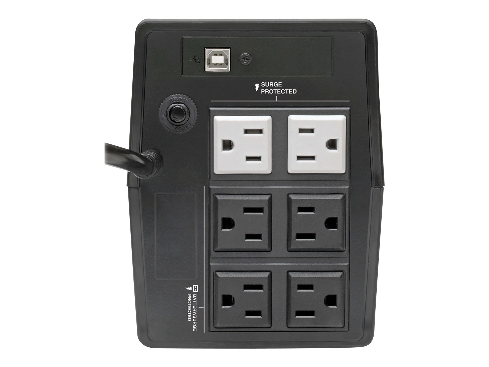 Eaton Tripp Lite Series 600VA 360W UPS Desktop Battery Back Up Compact 120V 6 Outlets - UPS - 15 A - CA 120 V - 360 vatios - 600 VA - 1 fase - USB - conectores de salida: 6-9