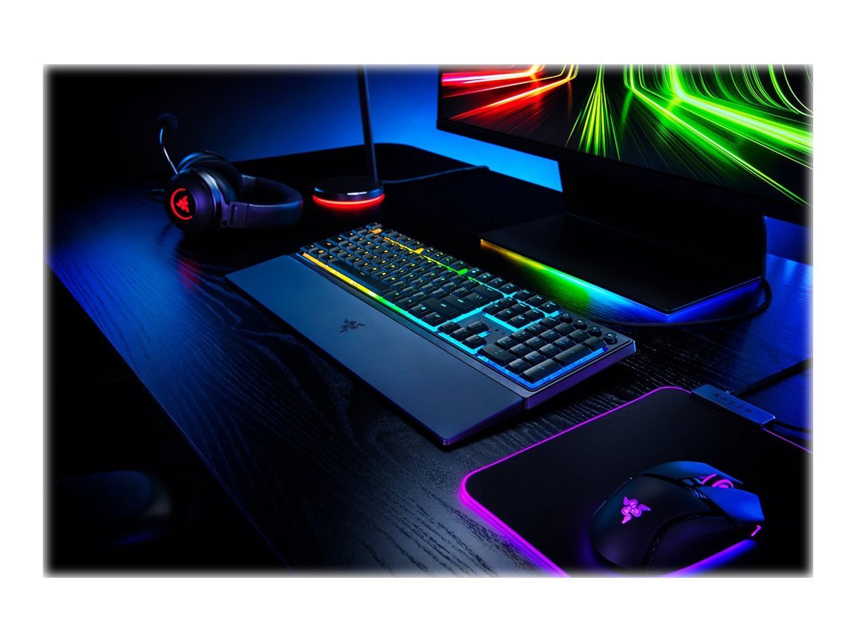 Razer Ornata V3 - Teclado - perfil bajo - retroiluminación - QWERTY - EE. UU.-15