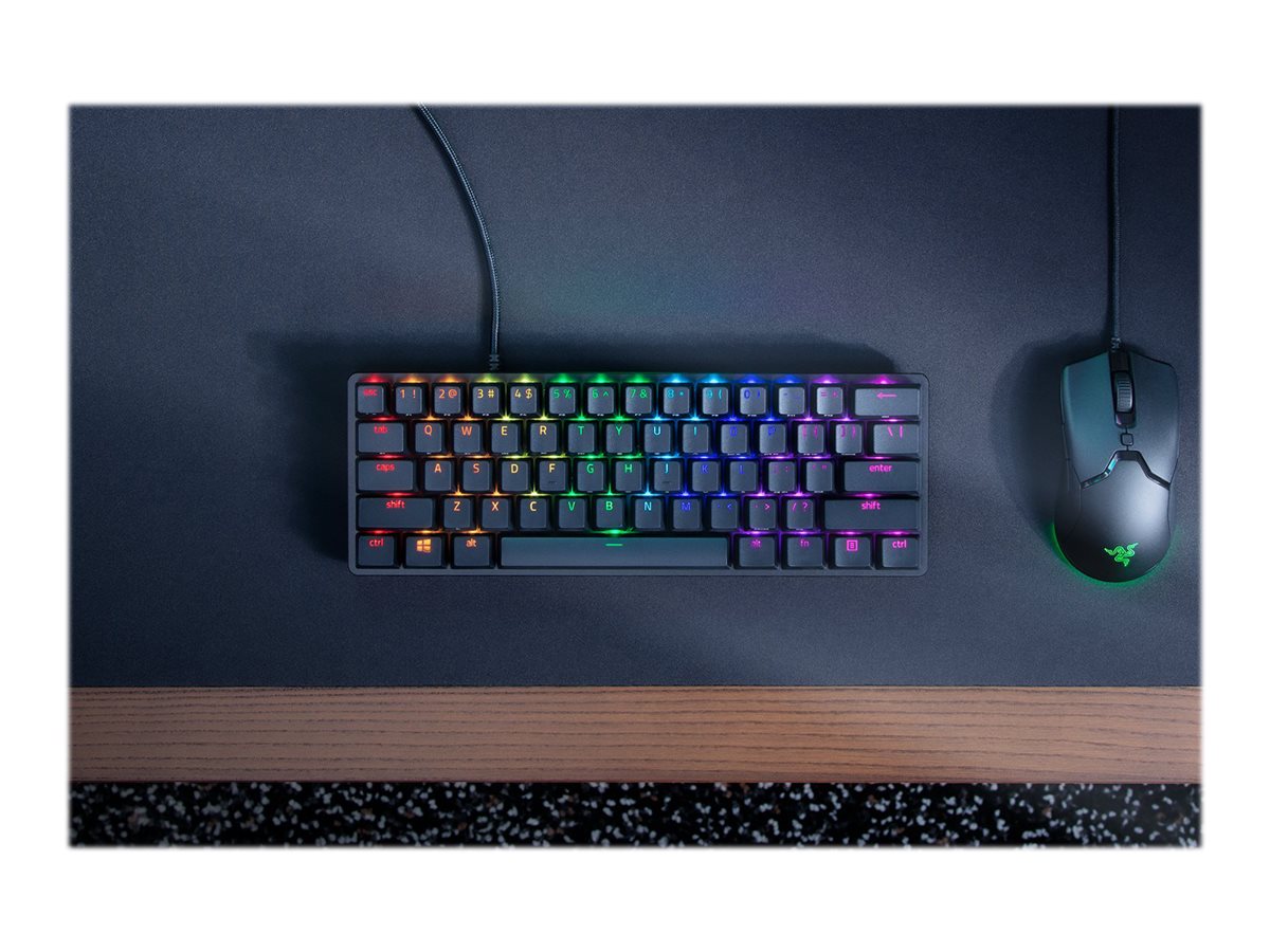 Razer Huntsman Mini - Teclado - retroiluminación - USB - EE. UU. - interruptor: Razer Linear Optical - negro-1