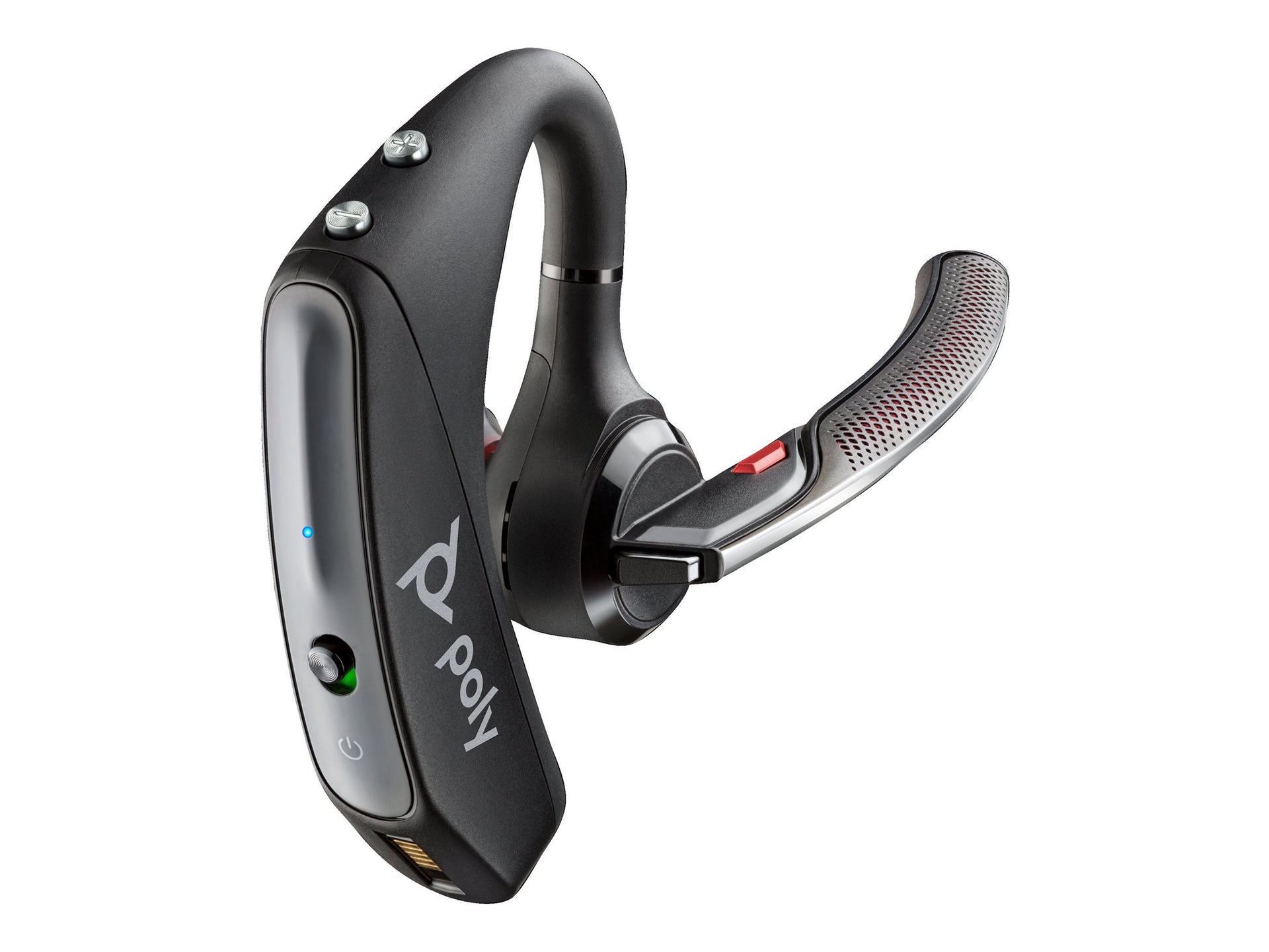 Poly Voyager 5200 - Voyager 5200 series - auricular - en oreja - montaje encima de la oreja - Bluetooth - inalámbrico - USB-A a través de adaptador Bluetooth - negro - Certificado para Equipos de Microsoft