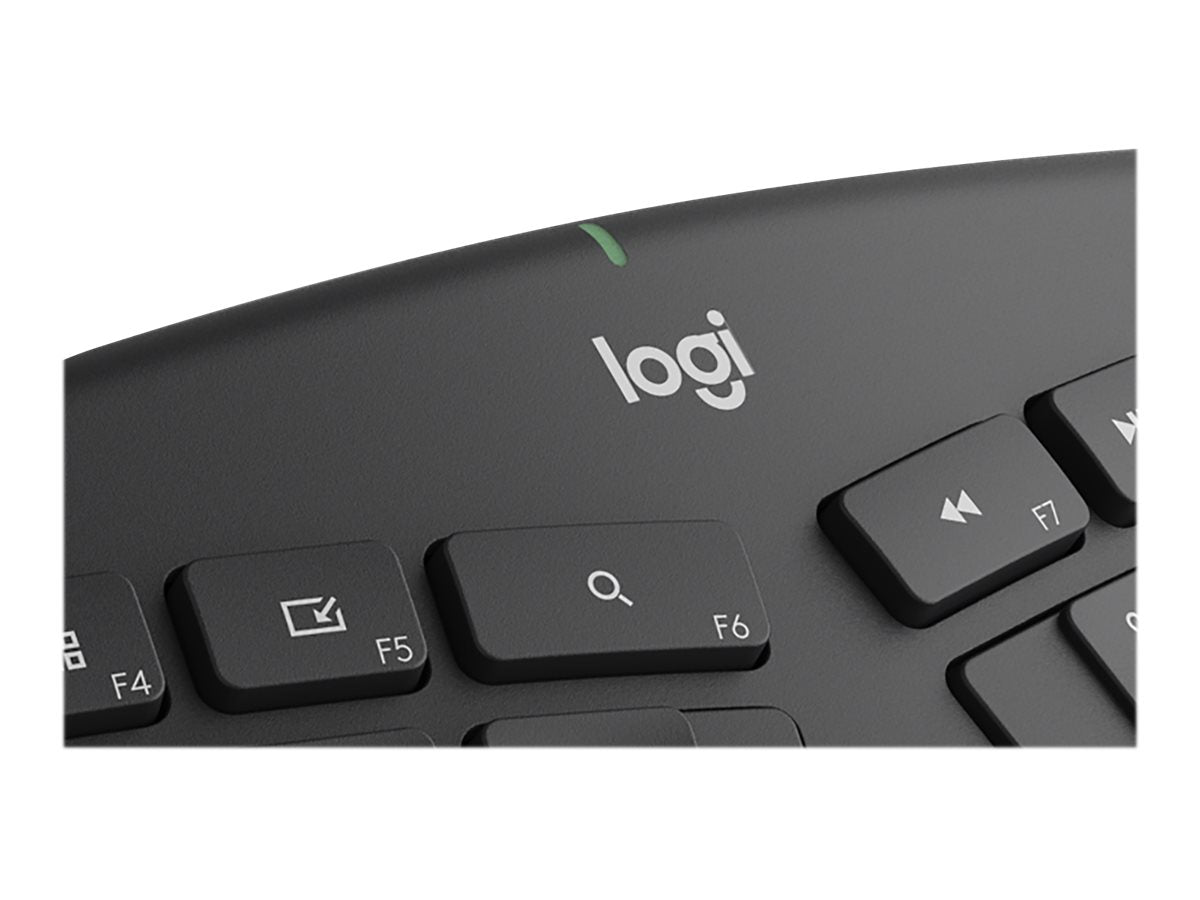 Logitech ERGO K860 - Teclado - inalámbrico - 2.4 GHz, Bluetooth 5.0 - grafito-23