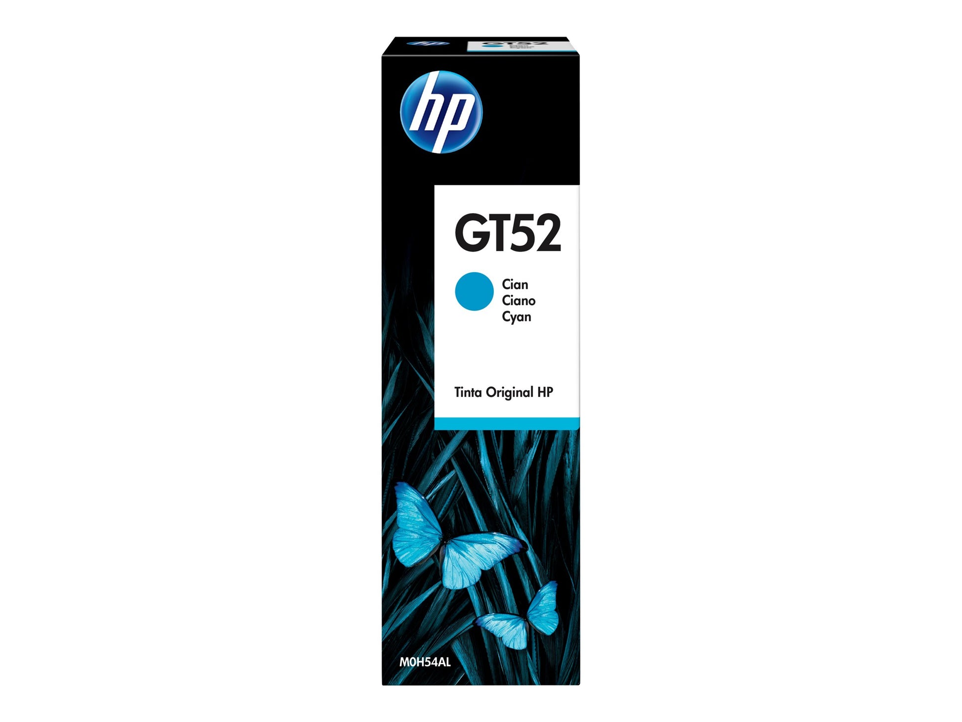 HP GT52 - 70 ml - cián - original - recarga de tinta - para HP 11X, 31X; Deskjet GT 58XX; Smart Tank 500, 51X, 530, 6001, 615, 70XX, 73XX, 76XX-6