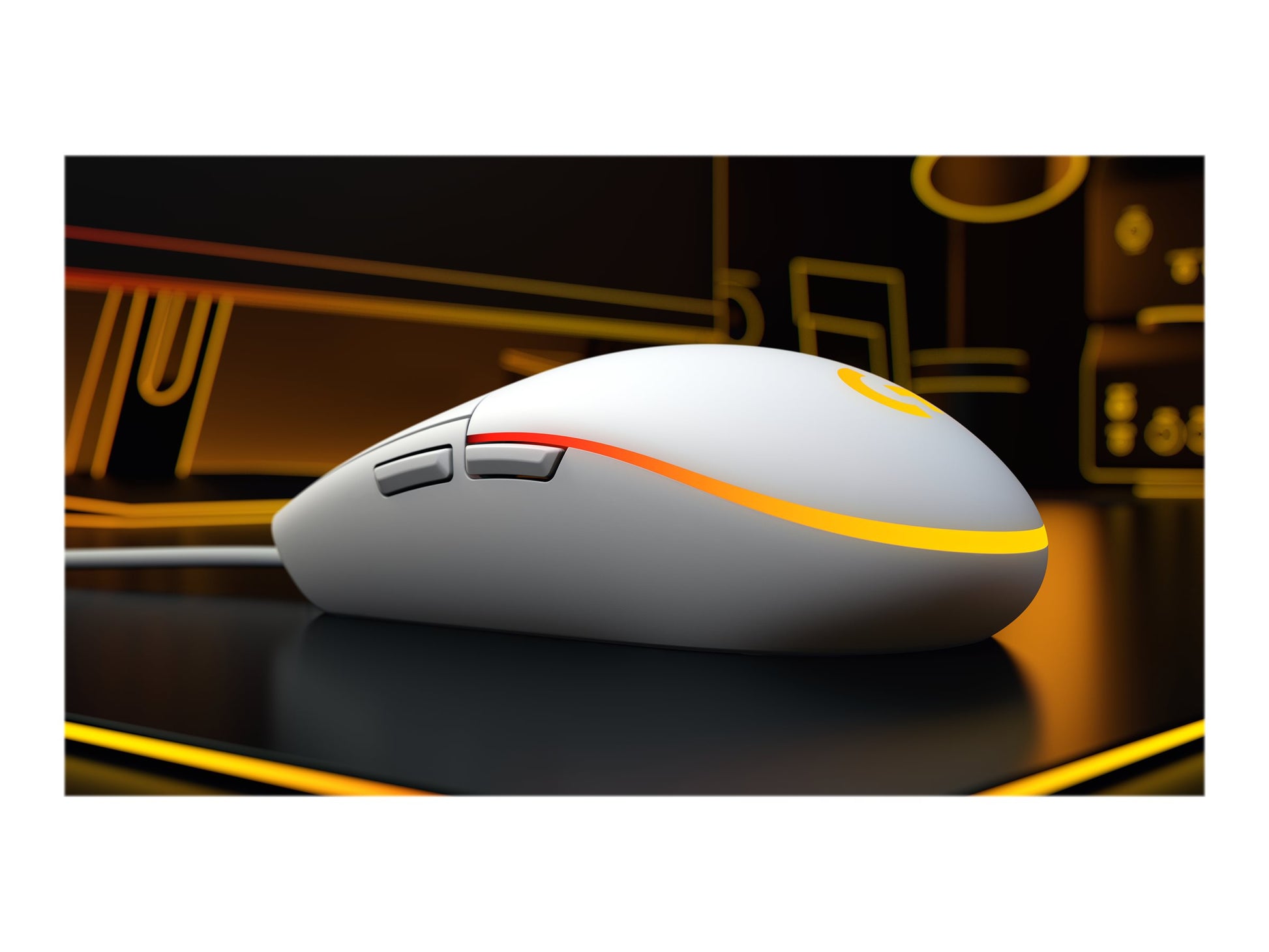 Logitech Gaming Mouse G203 LIGHTSYNC - Ratón - óptico - 6 botones - cableado - USB - blanco-4