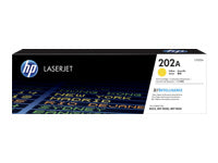 HP 202A - Amarillo - original - LaserJet - cartucho de tóner (CF502A) - para Color LaserJet Pro M254dw, M254nw, MFP M280nw, MFP M281cdw, MFP M281fdn, MFP M281fdw-2