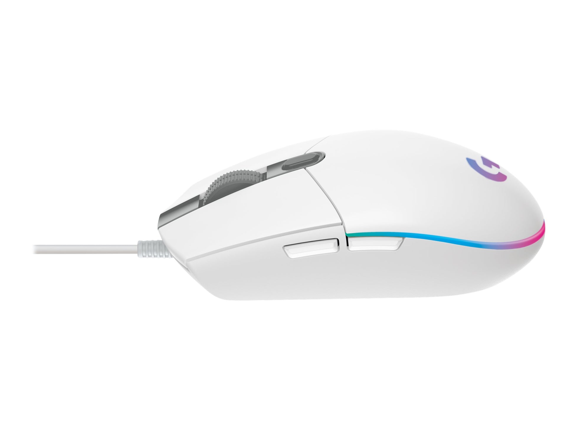 Logitech Gaming Mouse G203 LIGHTSYNC - Ratón - óptico - 6 botones - cableado - USB - blanco-6