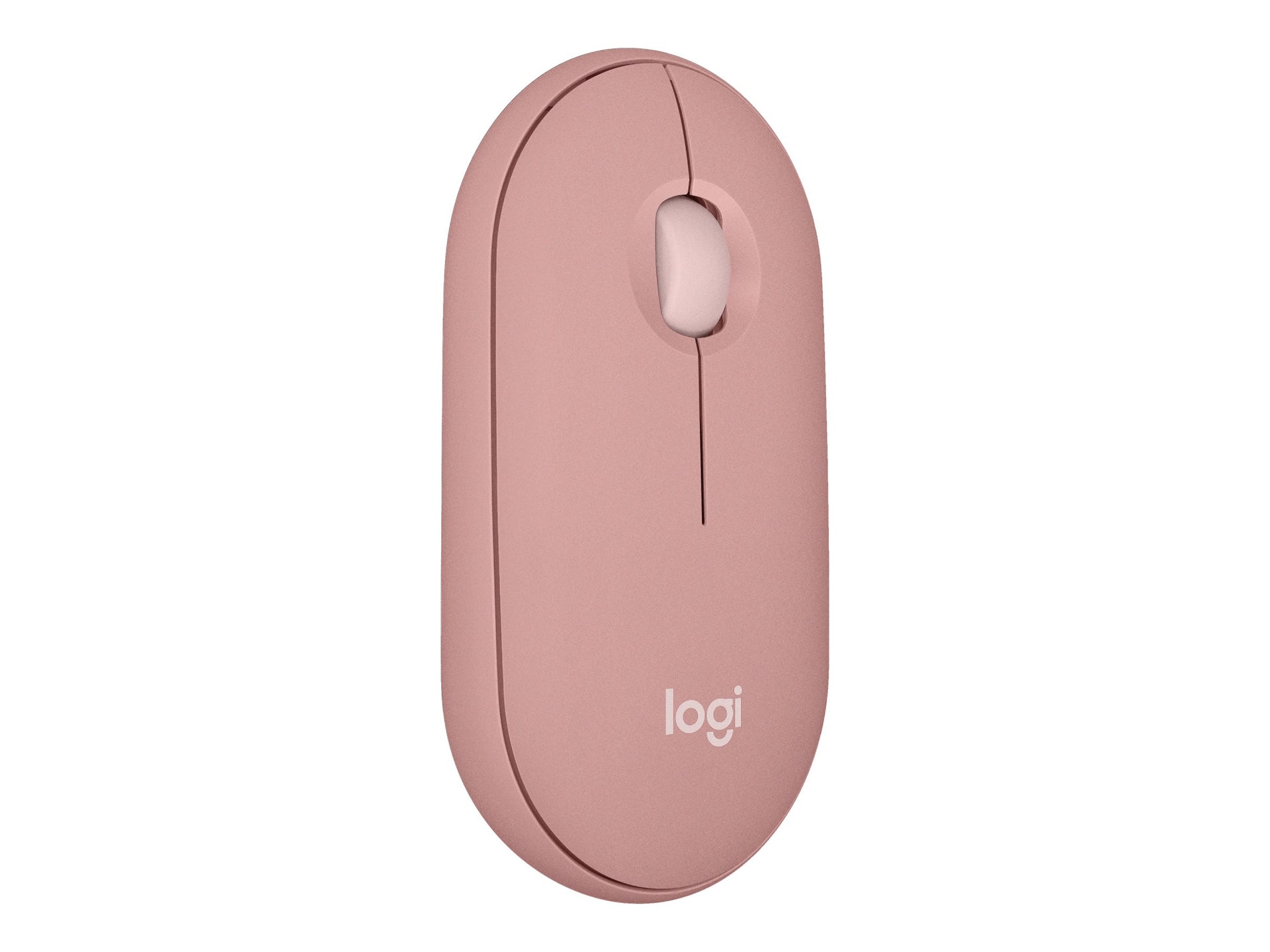 Logitech Pebble Mouse 2 M350s - Ratón - óptico - 3 botones - inalámbrico - Bluetooth - rosa