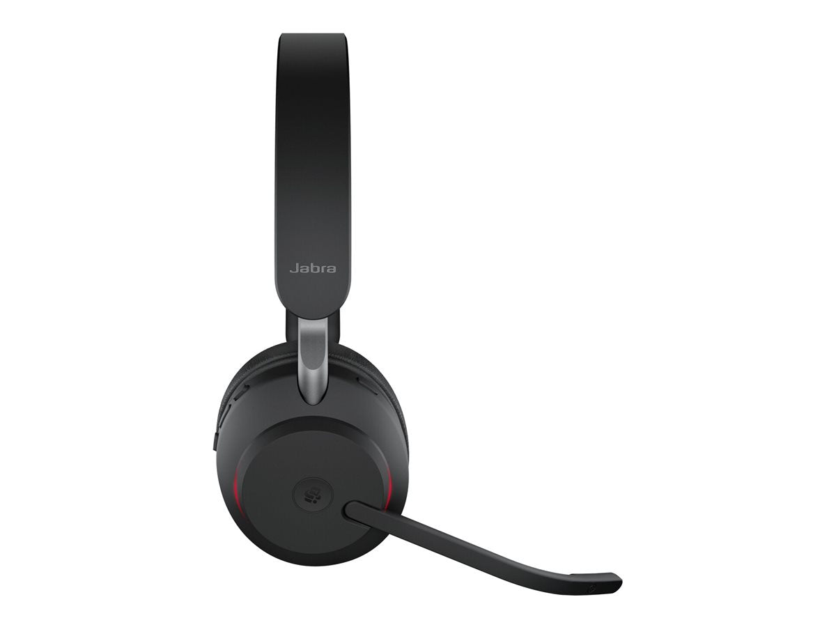 Jabra Evolve2 65 MS Stereo - Auricular - en oreja - Bluetooth - inalámbrico - USB-A - aislamiento de ruido - negro - Certificado para Equipos de Microsoft