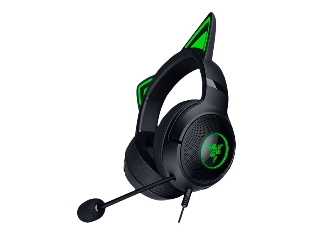 Razer Kraken Kitty V2 - Auricular - tamaño completo - cableado - USB - aislamiento de ruido - negro-12